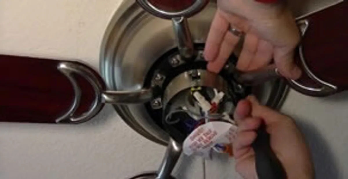 Ceiling fan installation with electrical wiring and mounting by professional electrician in Memphis, TN