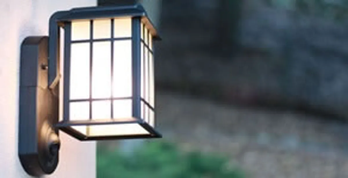 security light installation services with professionally mounted exterior wall light in Memphis, TN