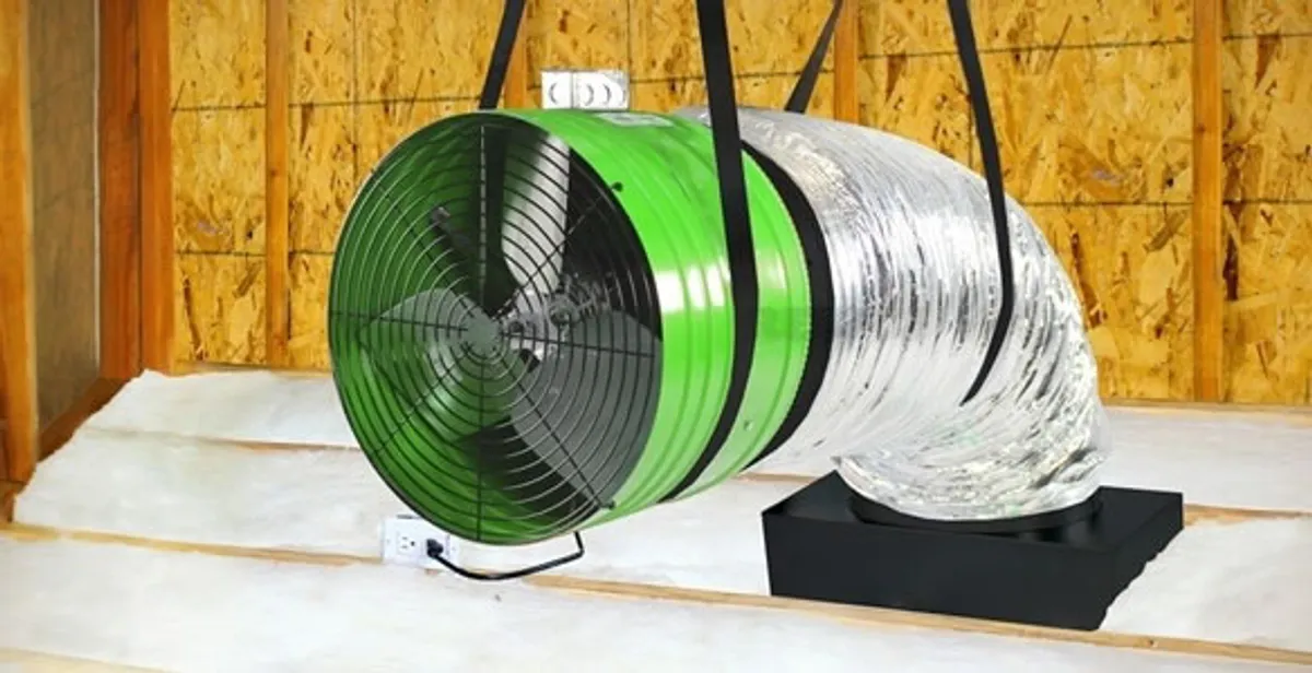 whole house fan installation services with professionally mounted ventilation fan system in Memphis, TN